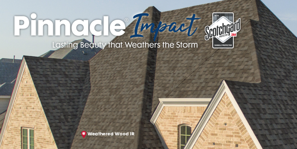 Atlas Pinnacle Impact Class 4 shingles on a residential roof in Dayton, Ohio with Scotchgard algae protection.