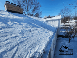 Snowy Roof in Dayton