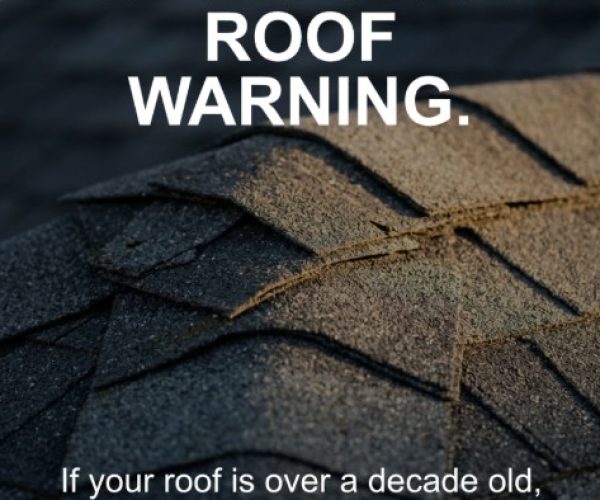 10 year old roof in Dayton Ohio showing aging shingles and warning signs that insurance coverage may be limited