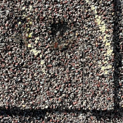 Hail damage on residential roof in Dayton, Ohio