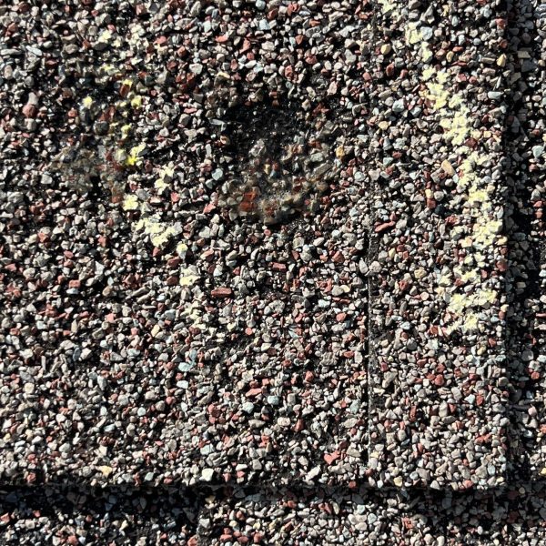 Hail damage on residential roof in Dayton, Ohio